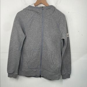 The North Face Full Zip Hooded Sweatshirt Gray Size Large